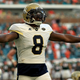 Step Durham of the Georgia Tech Yellow Jackets reacts to a play during a game against the Miami Hurricanes at Sun Life Stadium on Oct. 14, 2017, in Miami Gardens, Fla. (Mike Ehrmann/Getty Images)